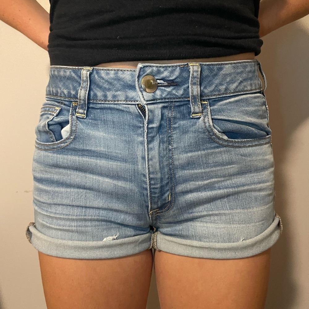 american eagle jean shorts